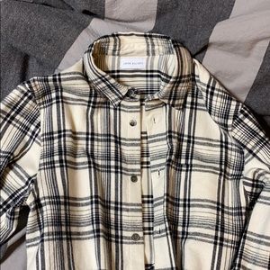 John Elliott mens long sleeve flannel
